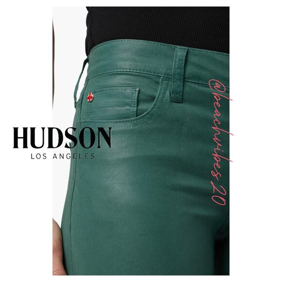 *HUDSON JEANS Natalie Ankle Super Skinny Jeans Sparkling Pine O-23 - Picture 4 of 13